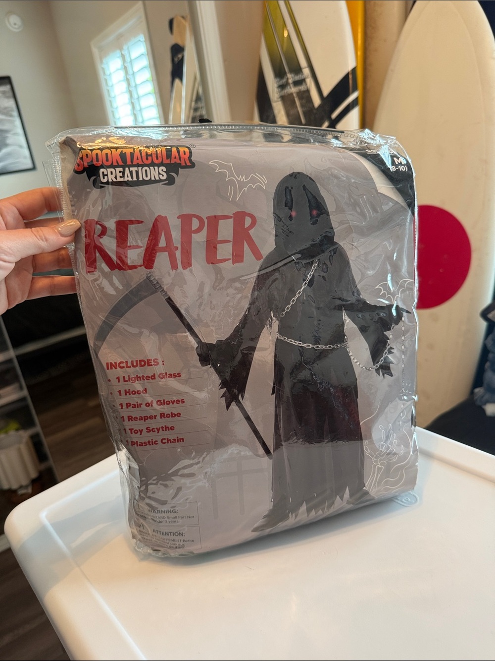 Kids Reaper Costume - Black - Picture 2 of 2